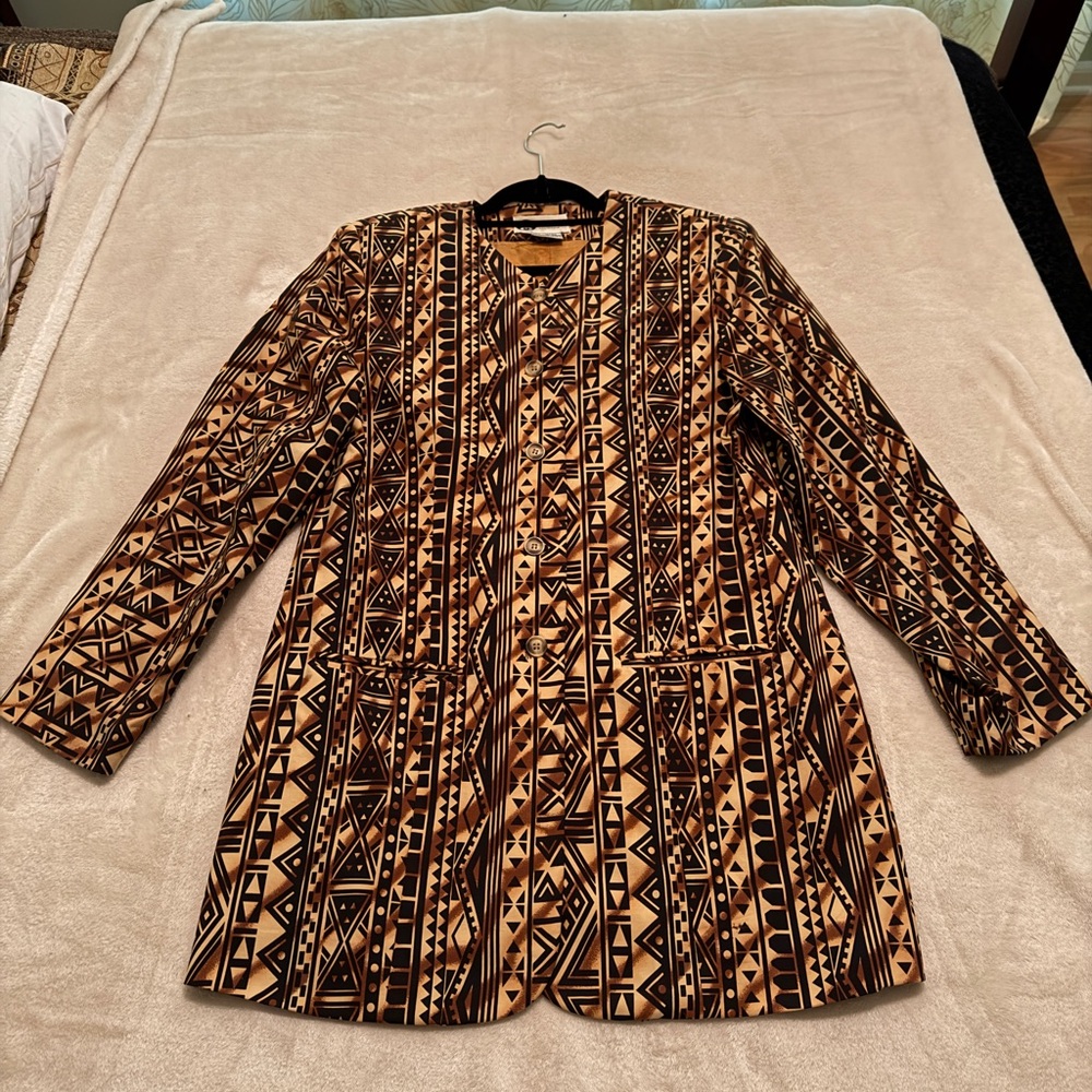 Tribal Patterned Blazer